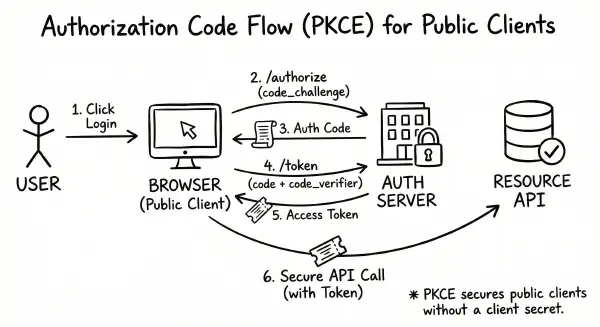 Authorization Code Flow (PKCE) for Public Clients